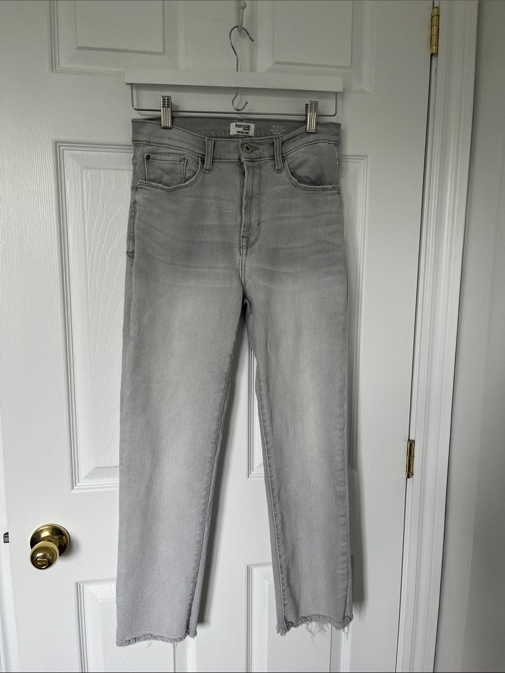 Kensie Light Gray Straight women’s Jeans